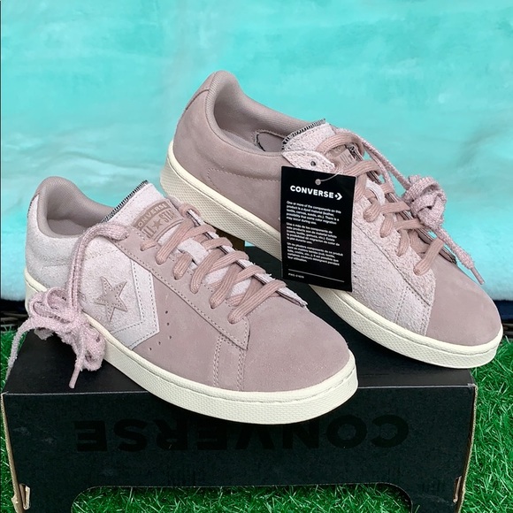 CONVERSE PRO LEATHER OX SHADOW GREY/GUM DARK HON W - Picture 2 of 16